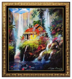 James Coleman Large Giclee On Canvas Signed Paradise Home Art