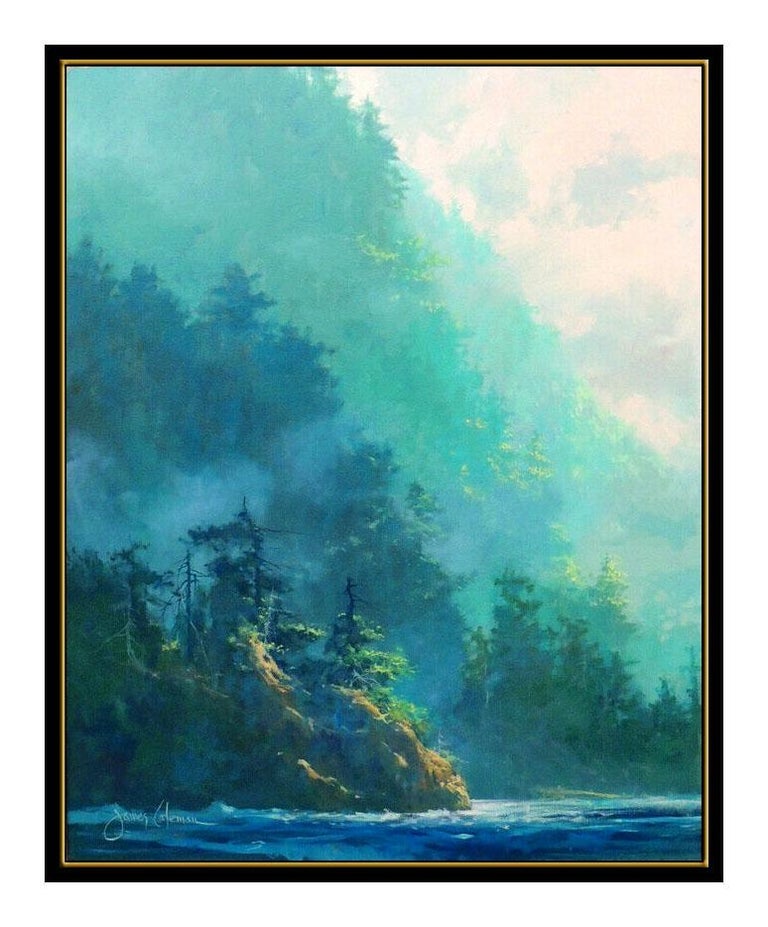 James Coleman James Coleman Oil Painting On Canvas Signed Original