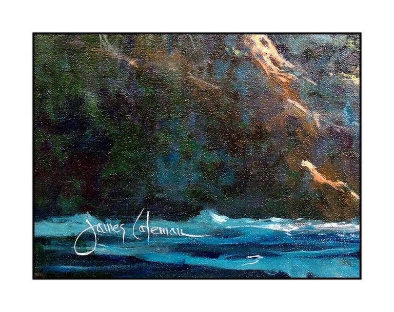 James Coleman James Coleman Oil Painting On Canvas Signed Original