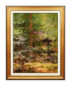 James Coleman Original Oil Painting On Canvas Signed Forest Landscape Nature Art
