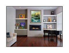 James Coleman Original Painting Oil On Canvas Signed Large Seascape Disney Art