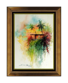 JAMES COLEMAN Original Watercolor PAINTING Hawaii Landscape Signed Artwork oil