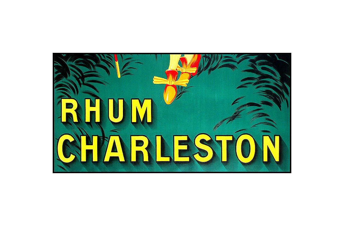 Jean D'Ylen Original Vintage Poster Rhum Charleston Large Stone Lithograph Art 2