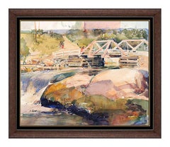 John Walter Scott Painting Authentic Original Signed Gouache Illustration Art