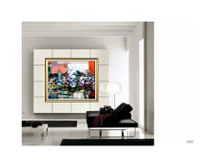 Jose Montanes Original Oil Painting on Canvas Carnival Portrait Signed Artwork