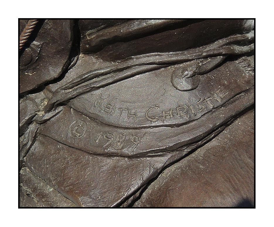 Keith Christie Authentic and Large Original Bronze Sculpture 