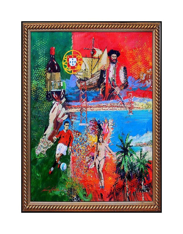 Kelly Hallam Kerry Hallam Rare Original Oil Painting On Canvas Large