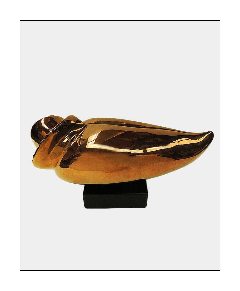 Marco Morandi Authentic and Original Ceramic Sculpture with Precious Metal Finishing, listed for Sale with the SUBMIT BEST OFFER Option

Accepting Offers Now: What we have here is nearly impossible to find, an intricately detail Glazed Ceramic