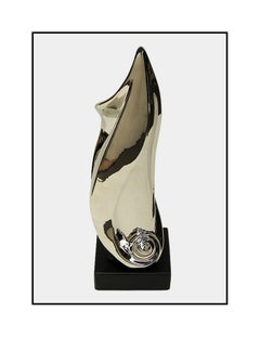 Marco Morandi Original Platinum Full Round Ceramic Sculpture Abstract Modern Art