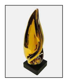 Marco Morandi Rare Aurum Original Full Round Ceramic Sculpture Abstract Artwork
