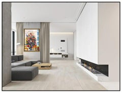 Guy Dessapt Original Painting Oil On Canvas Floral Still Life Frame Large Art