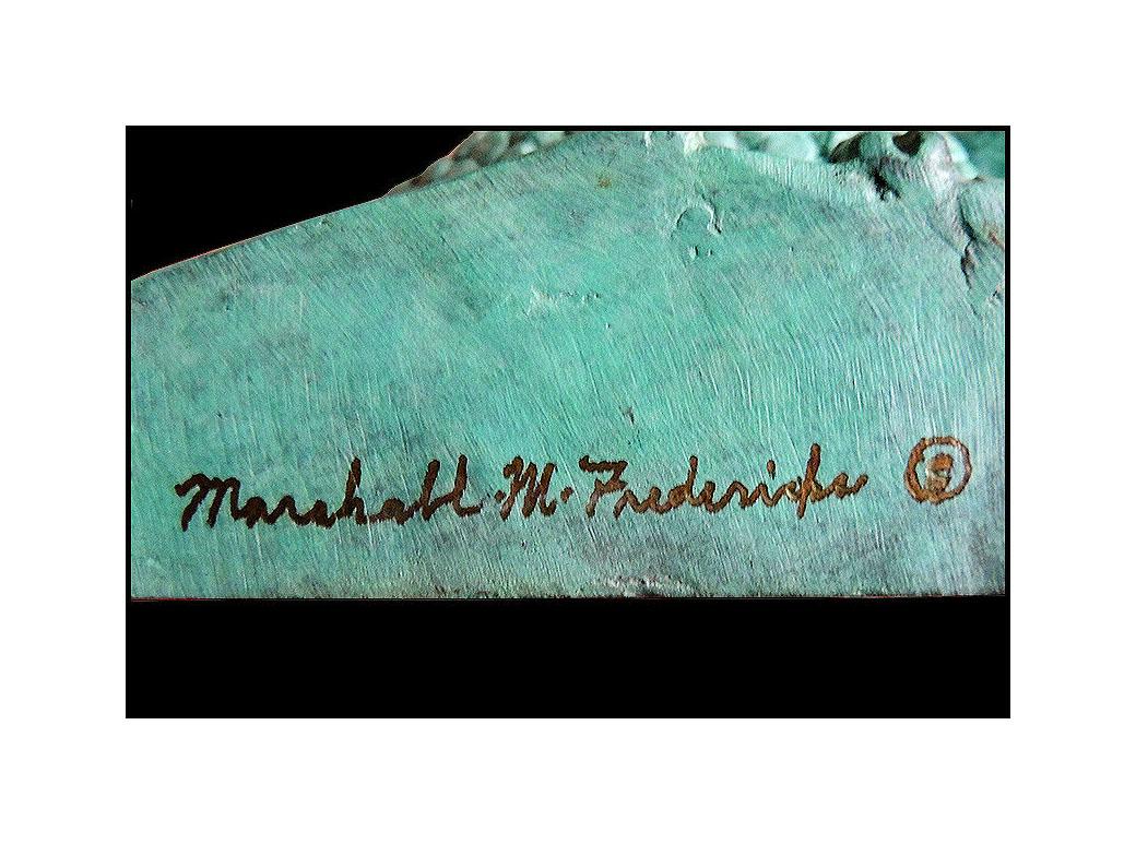 Marshall Maynard Fredericks Original Bronze Wall Relief Sculpture Signed Artwork For Sale 2