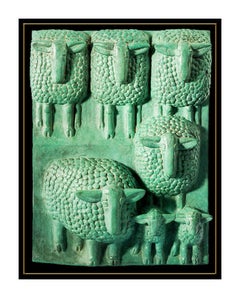 Marshall Maynard Fredericks Original Bronze Wall Relief Sculpture Signed Artwork