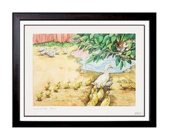 Michael Hampshire UGLY DUCKLING ORIGINAL Hans Andersen ILLUSTRATION PAINTING ART