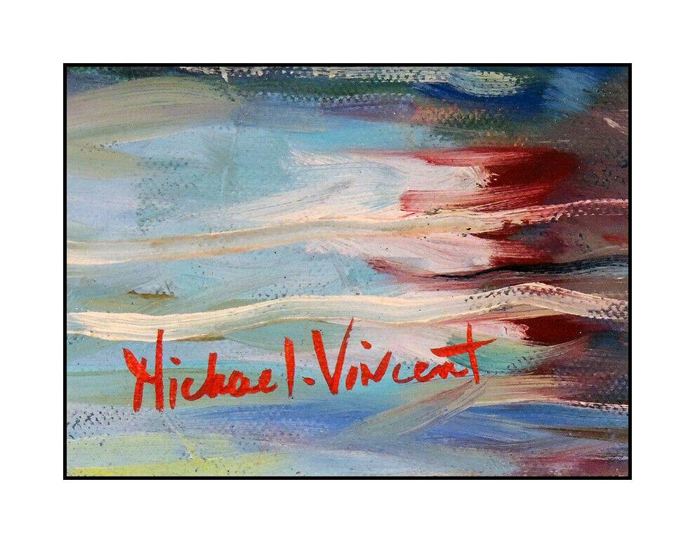 Michael Vincent Original Painting Oil On Canvas Signed Children Family Portrait For Sale 2
