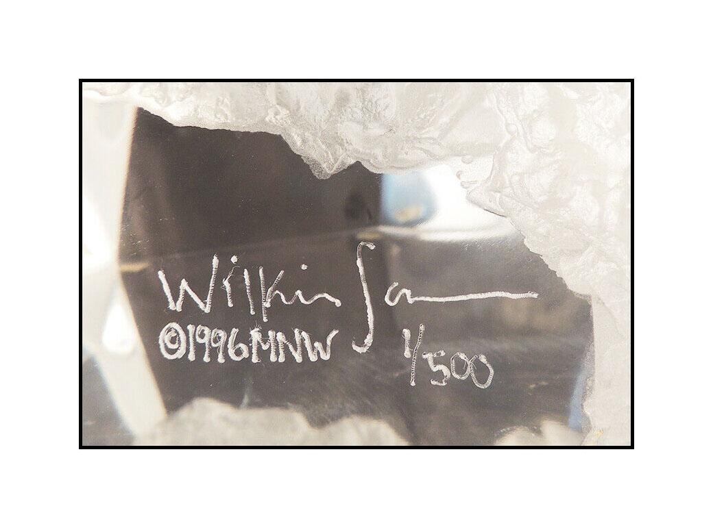 Michael Wilkinson Acrylic Sculpture Signed Haven II Morning Light Very RARE #1 1