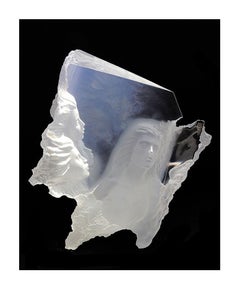 MICHAEL WILKINSON Rare Acrylic Sculpture Atlanteans Signed Nude Female Artwork