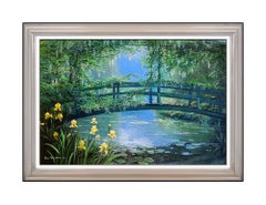 Peter Ellenshaw Large Original Oil Painting On Canvas Signed Landscape Disney