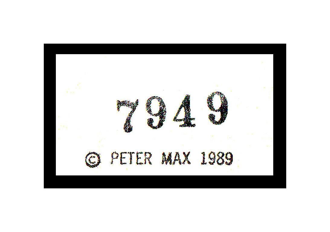 PETER MAX all Original PAINTING POP ART PROFILES Watercolor SIGNED Pop Art Rare For Sale 1