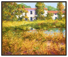 Dawn Goodall Original Oil Painting On Canvas Signed Water Landscape Framed Art