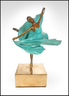 Ramon Parmenter Bronze Sculpture Entournant Ballerina Hand Signed Dance Artwork