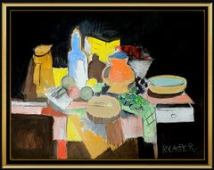 Robert Casper Original Still Life Painting Acrylic On Canvas Signed Large Art