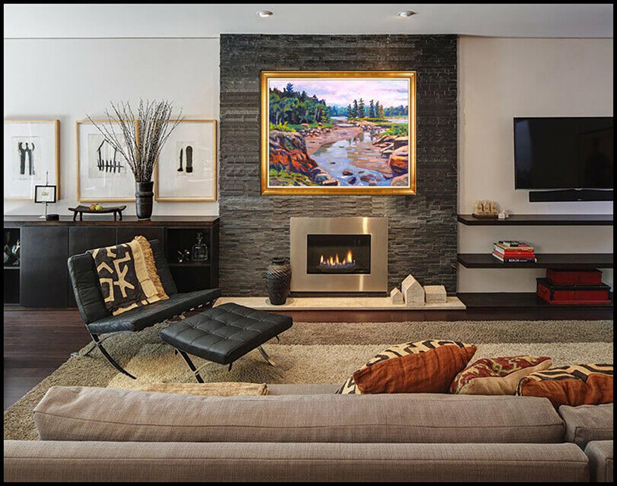 Artiste : Scott Moore
Titre : Winding Creek Original
Médium : Huile sur toile
Informations de référence : (numéro de référence du studio (07204))
Taille de l
œuvre : 30 x 40 non encadré
Taille du cadre : 38 x 48 encadré 
