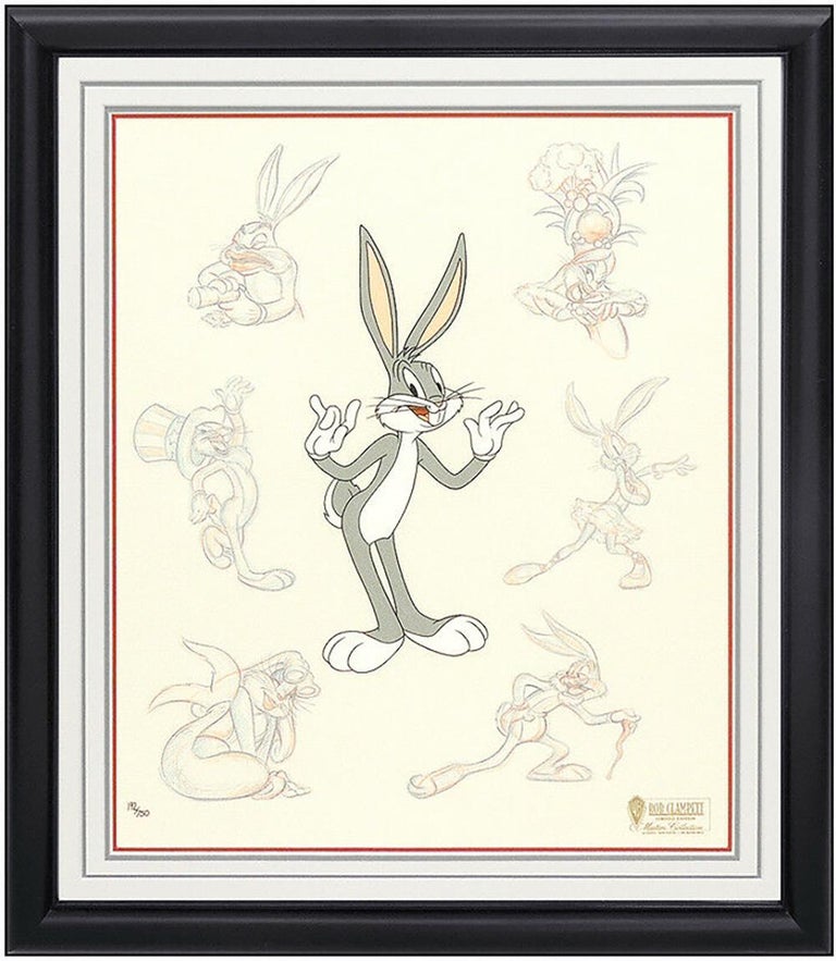 Warner Brothers Studios - Warner Bros Bob Clampett Bugs Bunny Persona Hand  Painted Cel Sericel Animation For Sale at 1stDibs