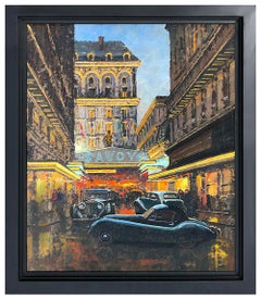 Willem Heytman Original Oil Painting on Canvas Signed London Cityscape Framed