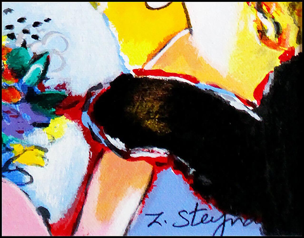 Zamy Steynovitz Original Serigraph On Canvas Beauty The Dove 2