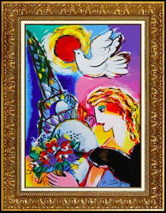 Zamy Steynovitz Original Serigraph On Canvas Beauty The Dove