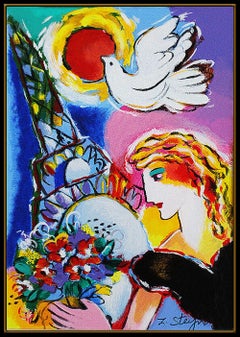 Zamy Steynovitz Original Serigraph On Canvas Beauty The Dove