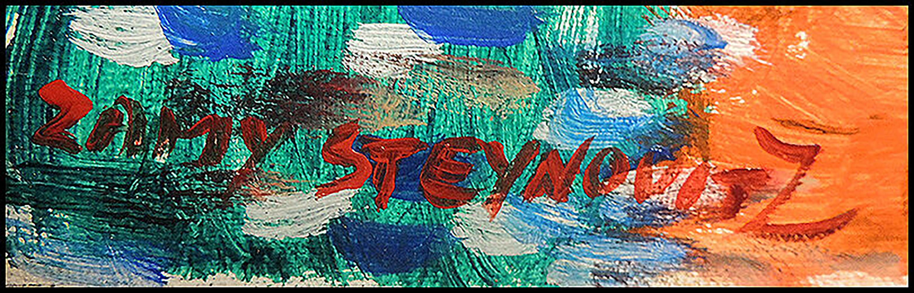Zamy Steynovitz Original Oil Painting On Canvas Signed Portrait Seascape Artwork For Sale 2