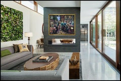 Valery Tsarikovsy Tsar Original Oil Painting On Canvas Signed Large Bar Scene