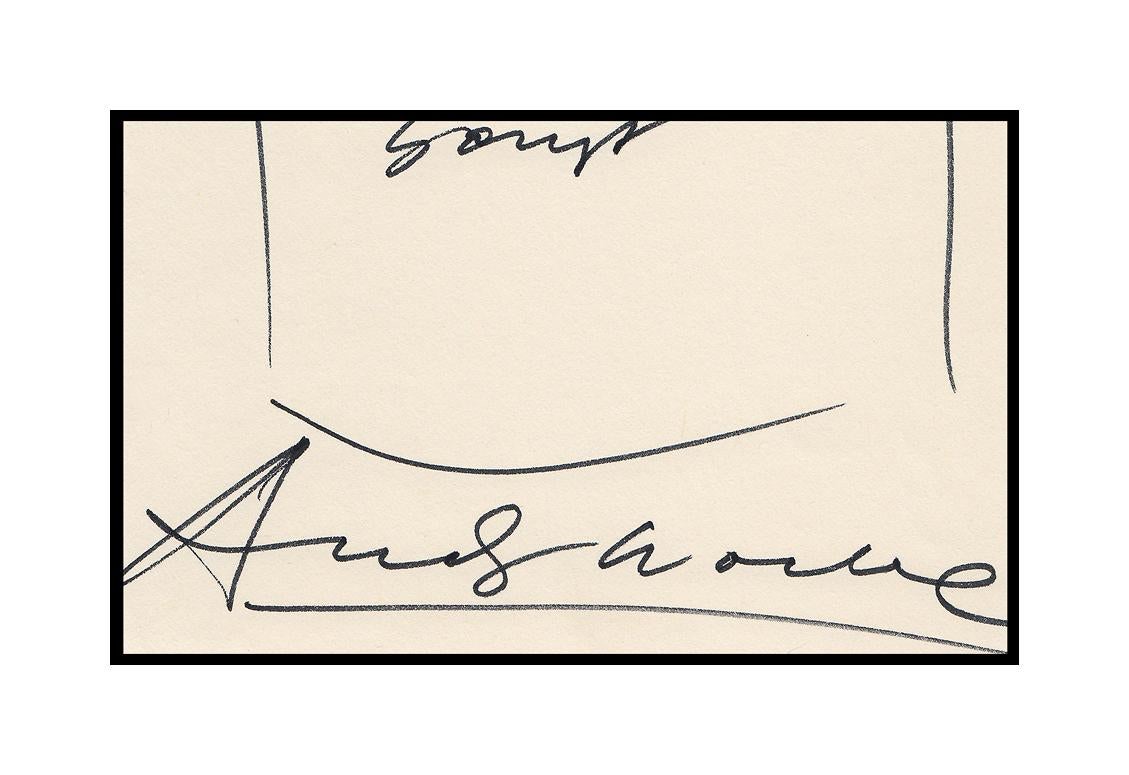 Andy Warhol Campbell's Tomato Soup Ink Drawing 2