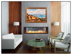 John Comer Original Oil Painting On Board Signed California Landscape Seascape