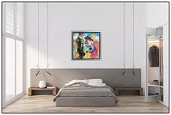 Earl Linderman Large Original Oil Painting Canvas Signed Doktor Thrill Portrait