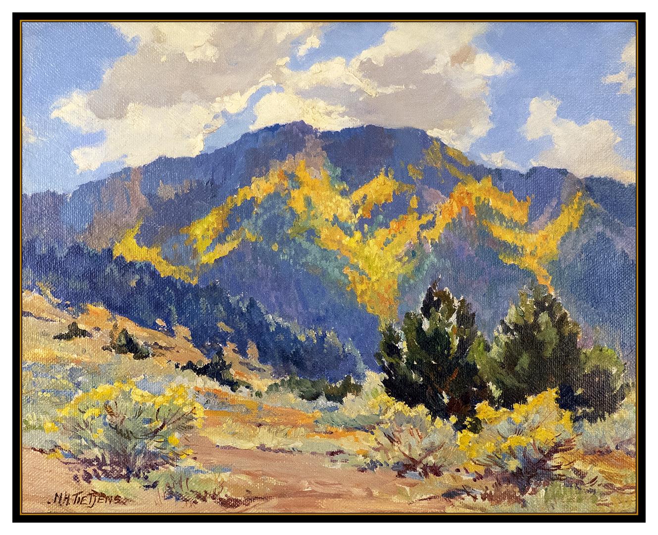 Marjorie Tietjens Original Oil On Board Painting Signed Western Landscape Art For Sale 1