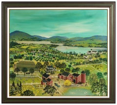 Maxwell Mays Oil Painting On Canvas Large Original Signed Landscape Framed Art