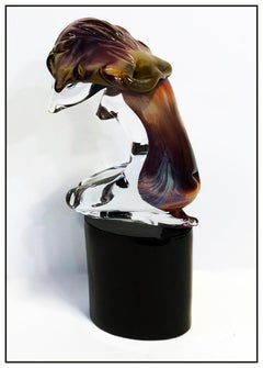 Dino Rosin Large Original Murano Blown Glass Nude Female Figurative Signed Art