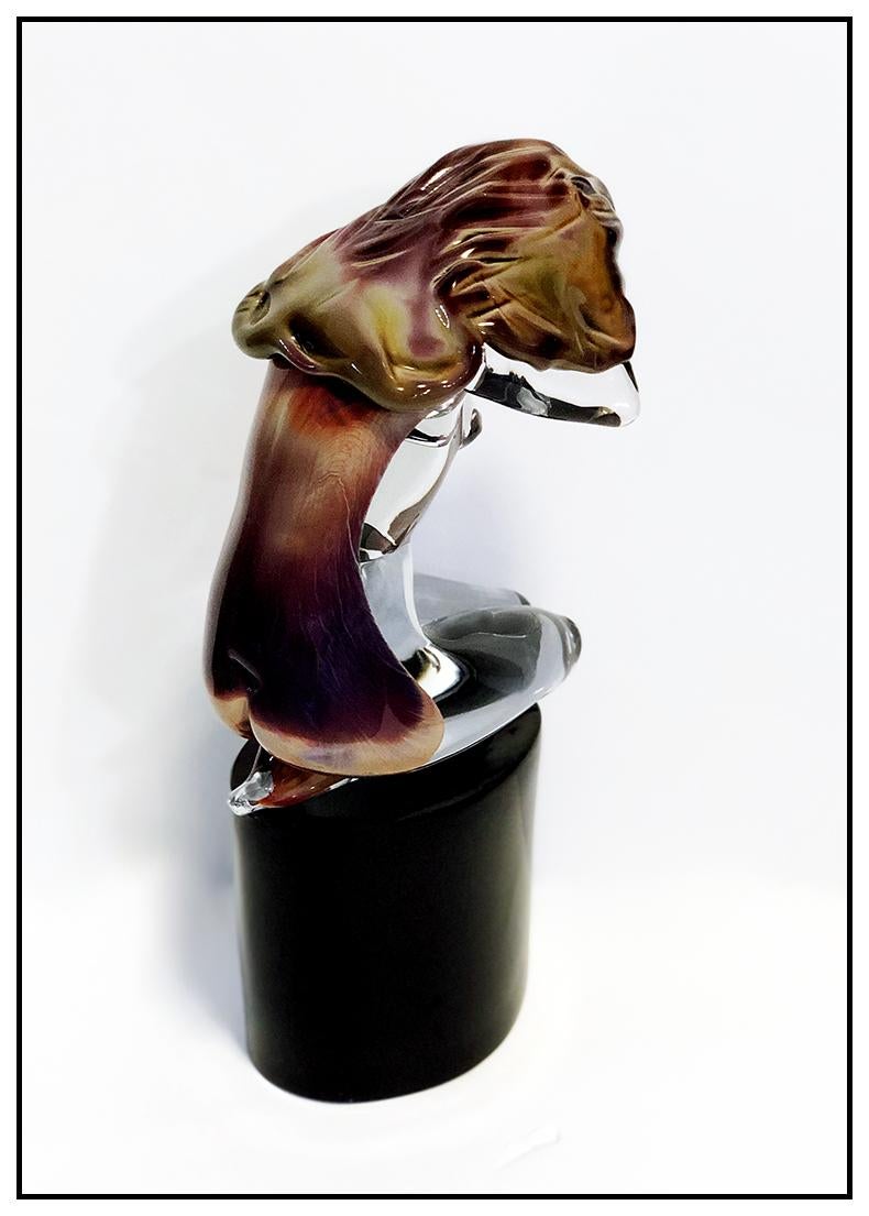 Dino Rosin Large Original Murano Blown Glass Nude Female Figurative Signed Art For Sale 1
