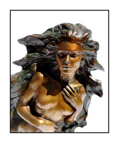 Frederick Hart Awakening Of Eve Bronze Nude Female Signed Sculpture Modern Art
