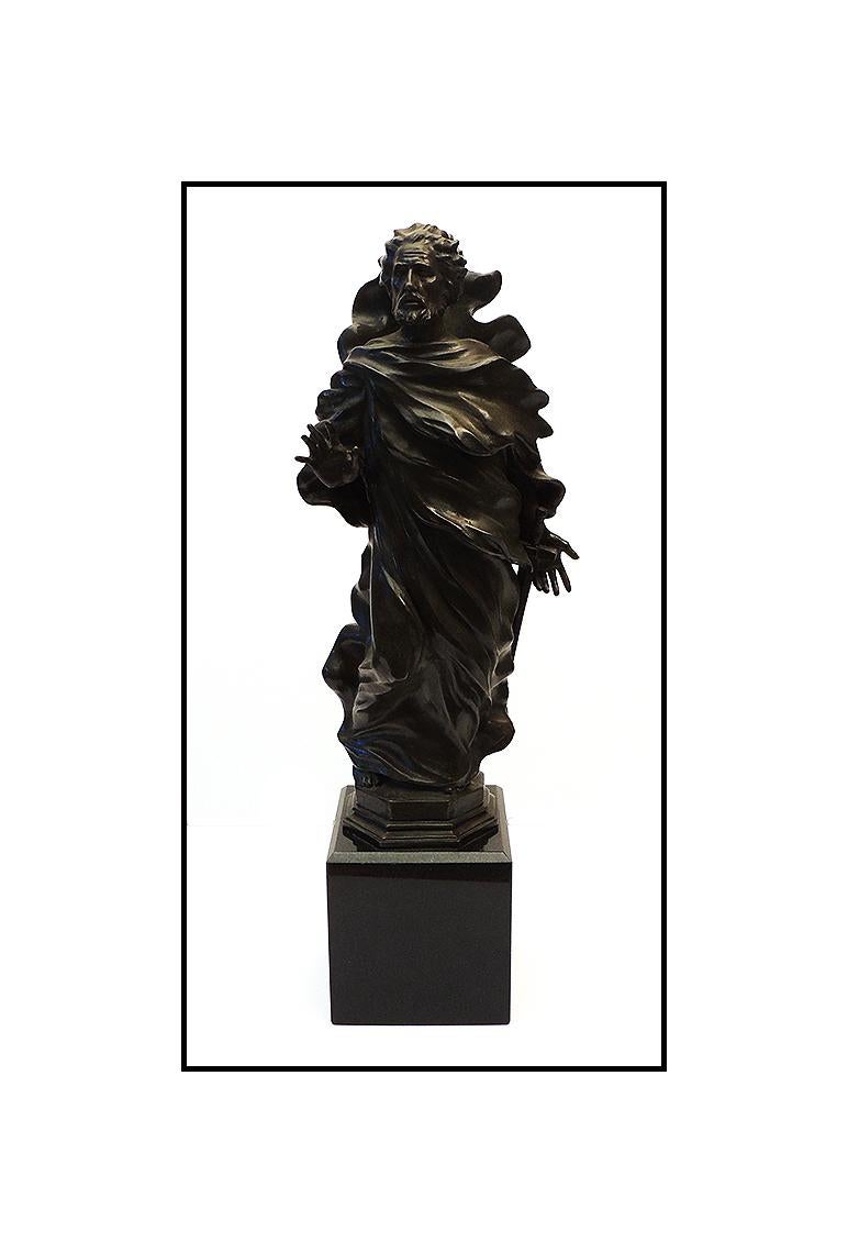 Frederick Hart Original St. Paul Bronze Relief Sculpture Signed Full Round Art For Sale 1