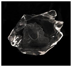 Frederick Hart Acrylic Sculpture Signed Female Portrait Figurative Illuminata