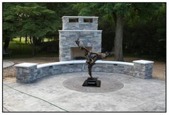 Chester Fields 5 Ft Bronze Double Eagle Sculpture Majestic Courtship Signed Art