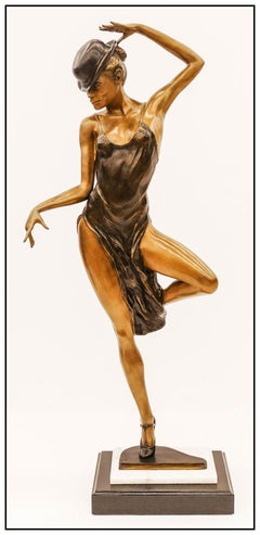 Mario Jason Monique Large Original Bronze Sculpture Signed Dance Ballet Artwork