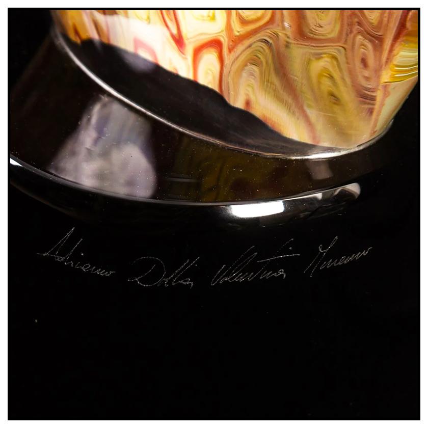 Adriano Dalla Valentina Original Murano Glass Sculpture Signed Female Modern Art For Sale 2
