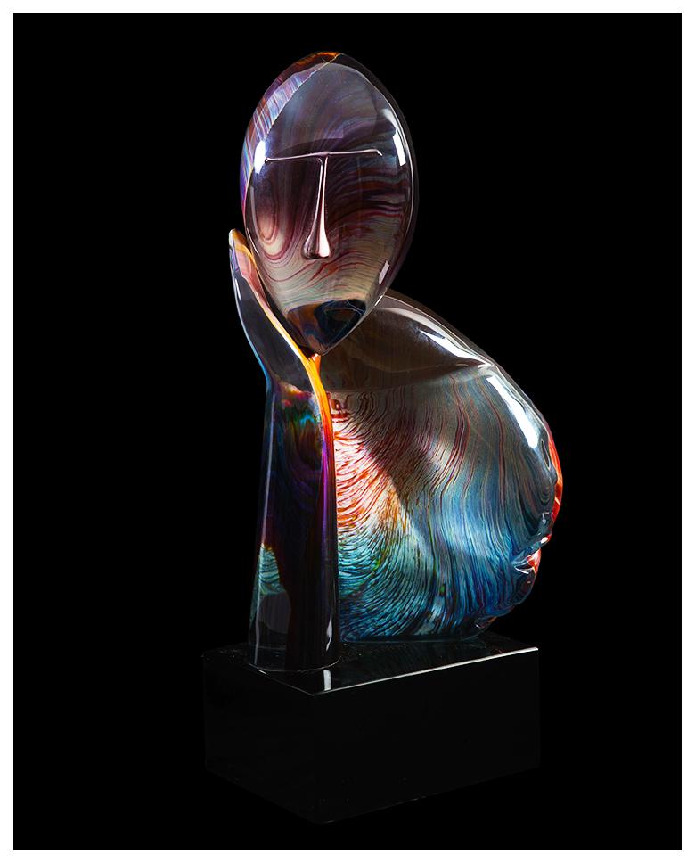 Dino Rosin Original & Large Authentic Full Round Murano Glass Sculpture "The Thinker Original", Listed with the Submit Best Offer option 

Accepting OFFERS Now: Up for sale is this very RARE, spectacular, and Authentic Dino Rosin, Full Round