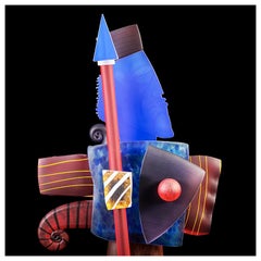 Pawel Borowski Large Original Murano Glass Sculpture Figurative Cubism Artwork