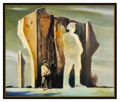 Marc Klionsky Original Oil Painting On Canvas Signed Landscape Portrait Artwork